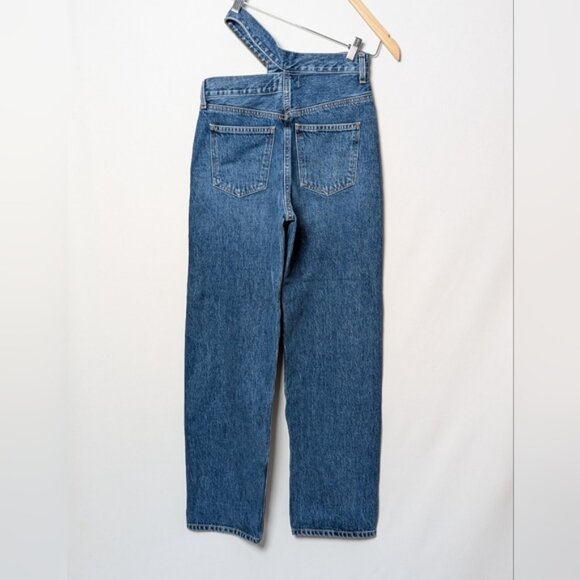 AGOLDE Broken Waistband Jeans Baggy Straight Leg Intrigue Blue 24 - Picture 11 of 15